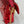 BAGUETTE MINI 19 IN RED SEQUINS GOLD HARDWARE