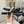 cc sandal white black lambskin mop