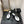 cc sandal white black quilted lambskin