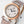pasha 30mm quartz pink gold white dial light brown leather