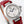 pasha 30mm quartz stainless steel white dial red leather