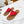 WOMEN TRIOMPHE FLAT THONG IN CALFSKIN CHERRY RED