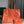 HARDY PM BAG 40 IN ORANGE GOYARDINE CANVAS AND TAURILLON LEATHER TRIM