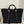 CC LARGE 50 TOTE BAG IN BLACK CANVAS WITH STRAP