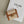 TRIPHOME 10 TRIFOLD WALLET CALFSKIN AND CANVAS WHITE BROWN