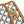 TEEN TRIOMPHE 18.5 WHITE BLUE MONOGRAM CANVAS BROWN CALFSKIN