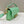BAGUETTE WITH FF MOTIF 27 IN DE YORK GREEN SOFT LAMBSKIN GOLD HARDWARE