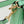 Baguette 27cm Green Lambskin Gold Hardware