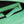 Baguette 27cm Green Lambskin Gold Hardware