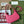 SHOULDER BAG 25 IN BRIGHT PINK CALFSKIN GOLD HARDWARE