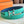 HM Silver Mors H buckle & Reversible 24 mm belt Blue Green leather 125358