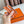 HM ROULIS BUCKLE & REVERSIBLE ORANGE AND WHITE LEATHER STRAP 13MM SILVER HARDWARE