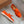 lp dot sole walk loafer orange suede