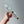 WHITE VOILE FABRIC HAIRBAND WITH PEARL CHAIN 867188