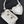 LE CAGOLE XS SHOULDER BAG 26 IN WHITE ARENA LAMBSKIN WITH PIERCING SILVER HARDWARE