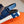 HM ELECTRIC CROCODILE MOTIF SANDAL AZURE CALFSKIN