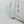 VCA Mini Butterfly Blue Ceramic Necklace Sliver