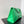 CRUSH CHAINED BAG 32 IN GREEN QUILTED CRUSHED CALFSKIN SILVER HARDWARE