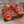 High Hee 60 Sprightly Charms Mule Sandal Orange Pink Maroon Calfskin