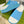 GC 25 50mm Monogram Slide Sandal Sky Blue White Cowhide 292392