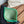 cc card holder 10cm dark green caviar