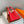 HM PICOTIN LOCK 22 ORANGE AND RED TOGO LEATHER