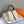 HM PICOTIN LOCK 22 WHITE AND BROWN TOGO LEATHER