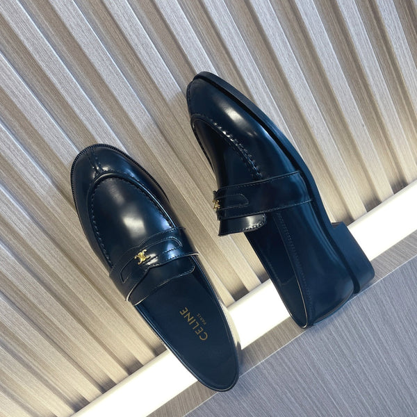 CE 26s Malaquais Loafers Black Polished Leather 944360