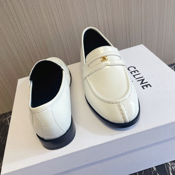 CE 26s Malaquais Loafers White Polished Leather 944358