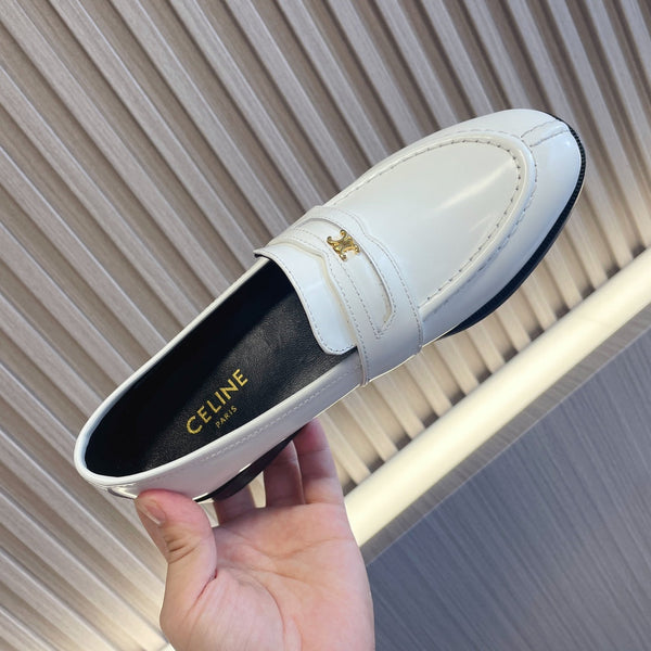 CE 26s Malaquais Loafers White Polished Leather 944358