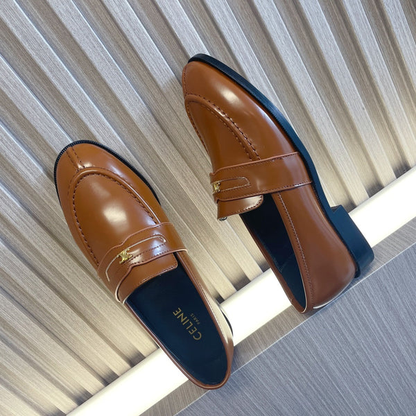 CE 26s Malaquais Loafers Tan Brown Polished Leather 944359