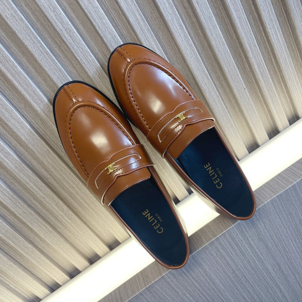 CE 26s Malaquais Loafers Tan Brown Polished Leather 944359