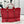 CC Deauville Tweed Bag Red Leather Silver Hardware 11