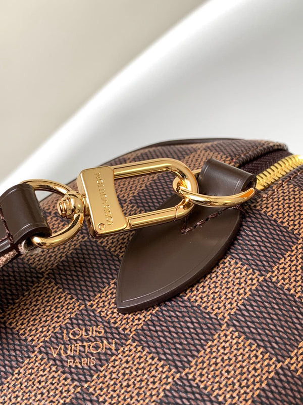 LV Speedy Bandoulière 20cm Brown Damier Ebene Canvas GHW