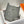 Mini Evelyne 18cm Smoke Grey Togo Silver Hardware