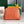 VENDÔME COSMETIC POUCH 17 IN ORANGE GOYARDINE CANVAS AND CALFSKIN TRIM