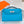 HM KELLY POCHETTE 22CM CERULEAN SWIFT SILVER HARDWARE