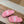 FURRY SLIDES IN PINK CURLY SHEARLING