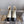 CC Cap Toe Ankle Boots Black White Cowhide 464572