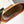 SMALL BUCKET CUIR TRIOMPHE 22CM IN STRIPED TEXTILE AND TAN CALFSKIN