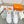HM Giga 50 Sneaker White Canvas & Goatskin Orange