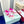 One Stud Xl Sneaker Pink White Nappa Leather And Toile Iconographe