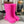 CROCS BOOTS IN BRIGHT PINK RUBBER