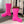 CROCS BOOTS IN BRIGHT PINK RUBBER