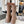 CROCS BOOTS IN BROWN RUBBER