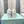 FLATFORM ROCKSTUD UNTITLED SNEAKER IN WHITE CALFSKIN MIX AEGEAN BLUE FABRIC