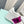 FLATFORM ROCKSTUD UNTITLED SNEAKER IN WHITE MIX MAGENTA PURPLE CALFSKIN