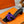 0ran 45 sandal purple black suede goatskin