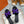 0ran 45 sandal purple black suede goatskin