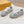 FENDI CASUAL SNEAKER IN GREY CALFSKIN ATTACH RHINSTONES